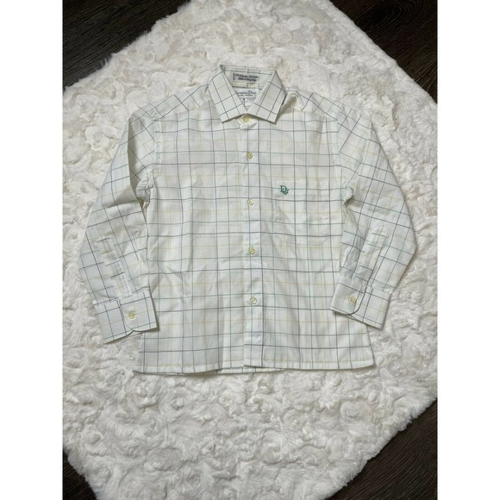 Vintage Kids Christian Dior button up shirt Size 8